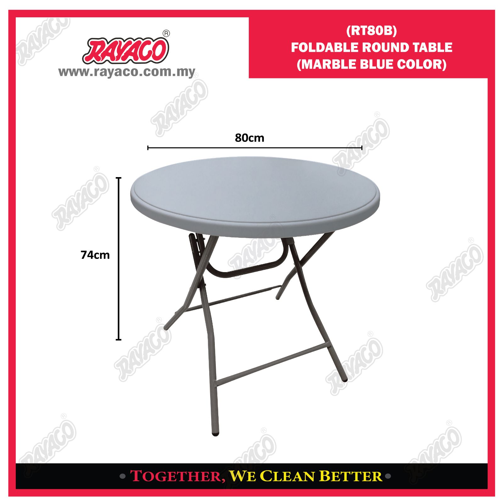 RT80B FOLDABLE ROUND TABLE