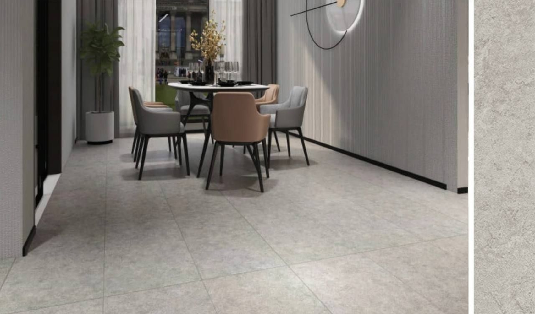 Queens Floor LVT Flooring Signature STONE (Fiberglass Core) QVS301S-04 ATELIER STONE