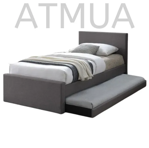 Atmua Lewis Single Size Bedframe with Single Size Pull Out Bed