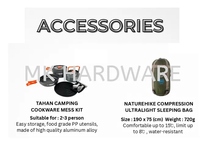 OUTDOOR CAMPING ACCESSORIES