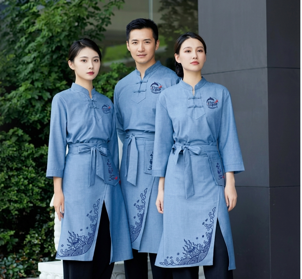 Premium Custom F&B Apron | Personalized Cafe, Restaurant & Kitchen Uniform | Modern Barista & Chef Apron