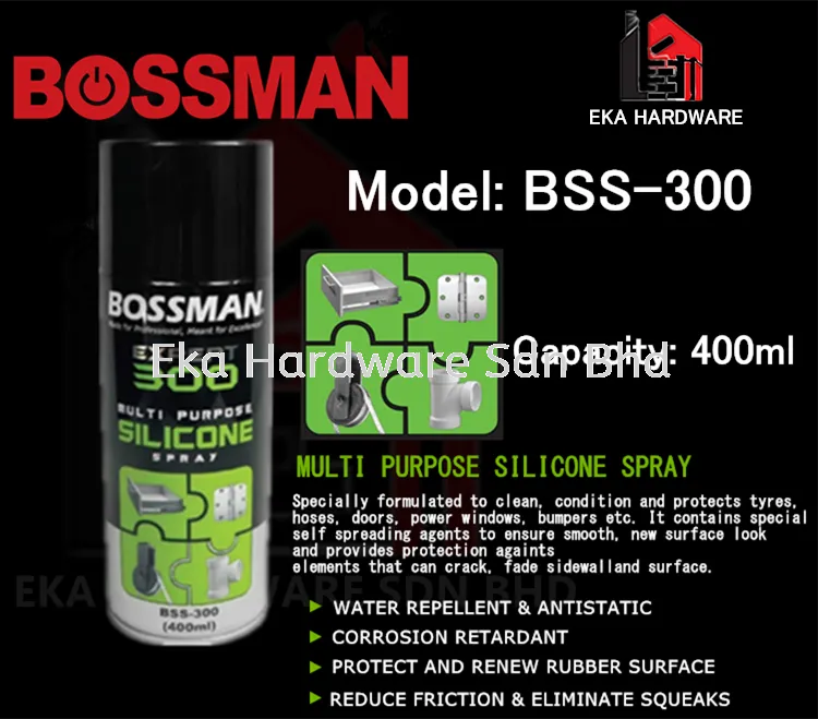 BOSSMAN Expert Multi Purpose Silicone Spray (BSS-300) 400ML