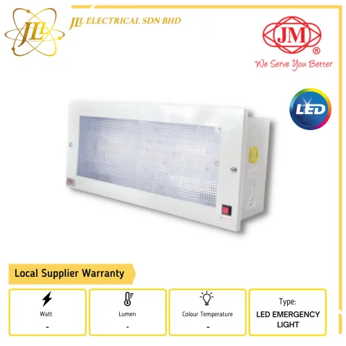 JM TRE208L/R RECESS LED EMERGENCY LIGHT 