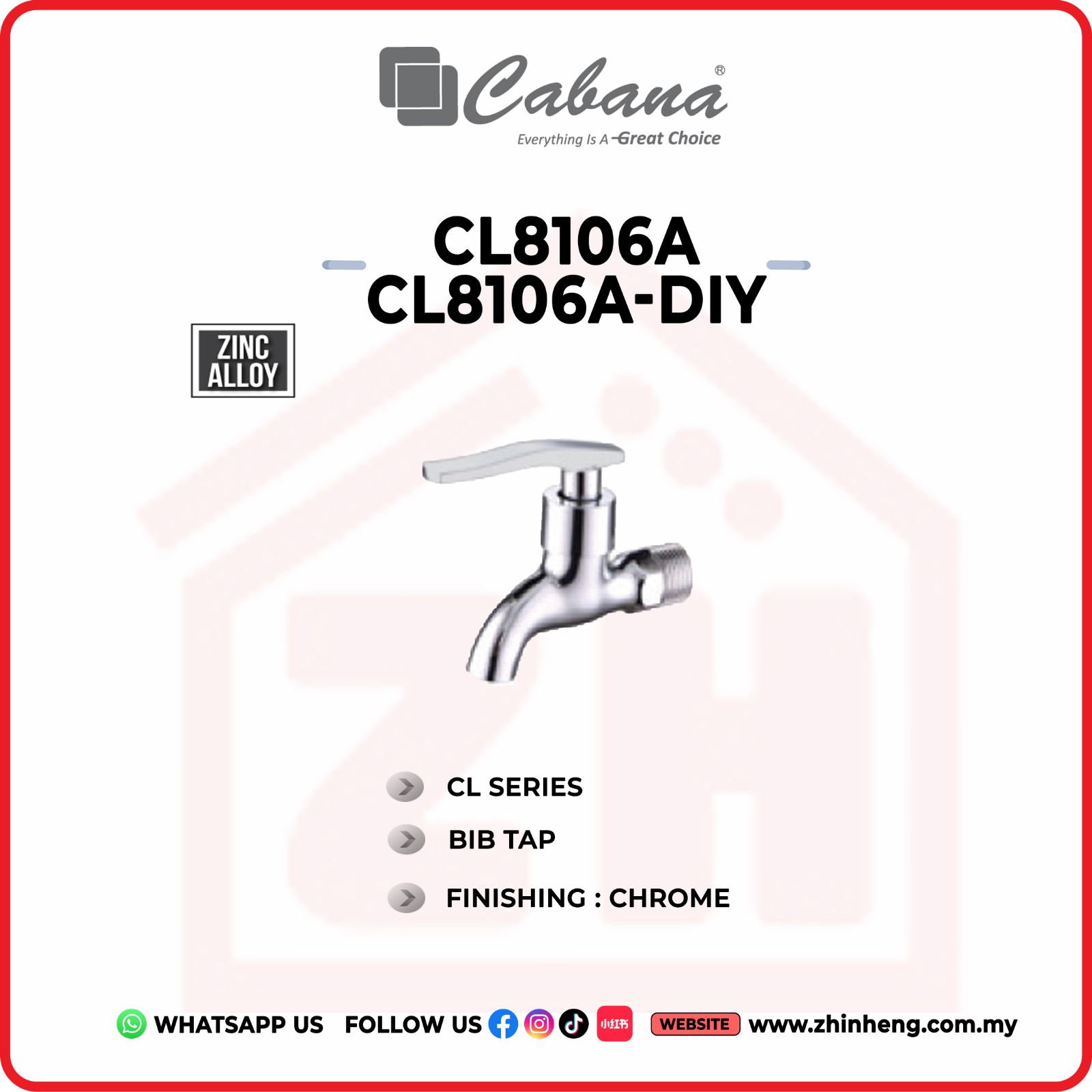 CABANA BIB TAP  CL8106A & CL8106A-DIY