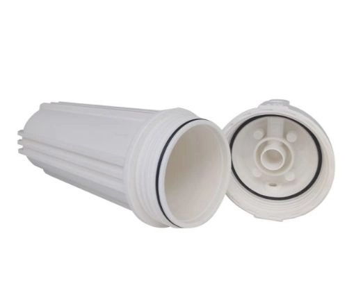 10 Inch RO Water Filter Housing (Double O.Ring) White – 1/2“ & 1/4”