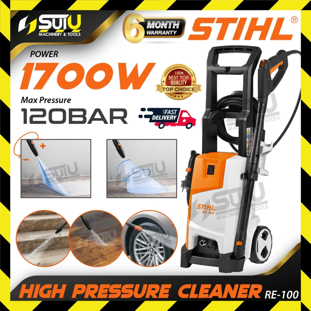STIHL RE100 / RE-100 120Bar High Pressure Cleaner / Pencuci Tekanan Tinggi 1700W