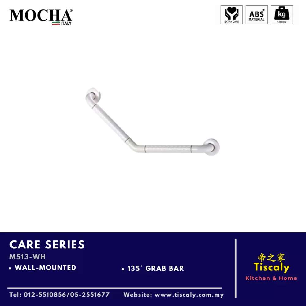 MOCHA WALL MOUNTED GRAB BAR CARE SERIES M513-WH