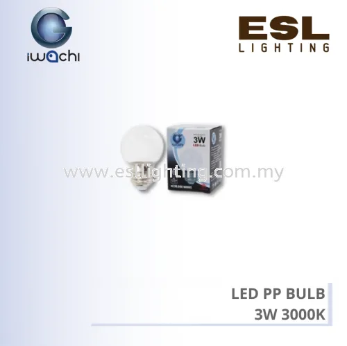 IWACHI LED PP BULB 3W 3000K