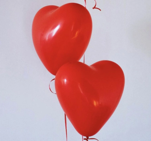 12 inch Heart Shape Balloon -Red 100pcs (B-12HS-058P)