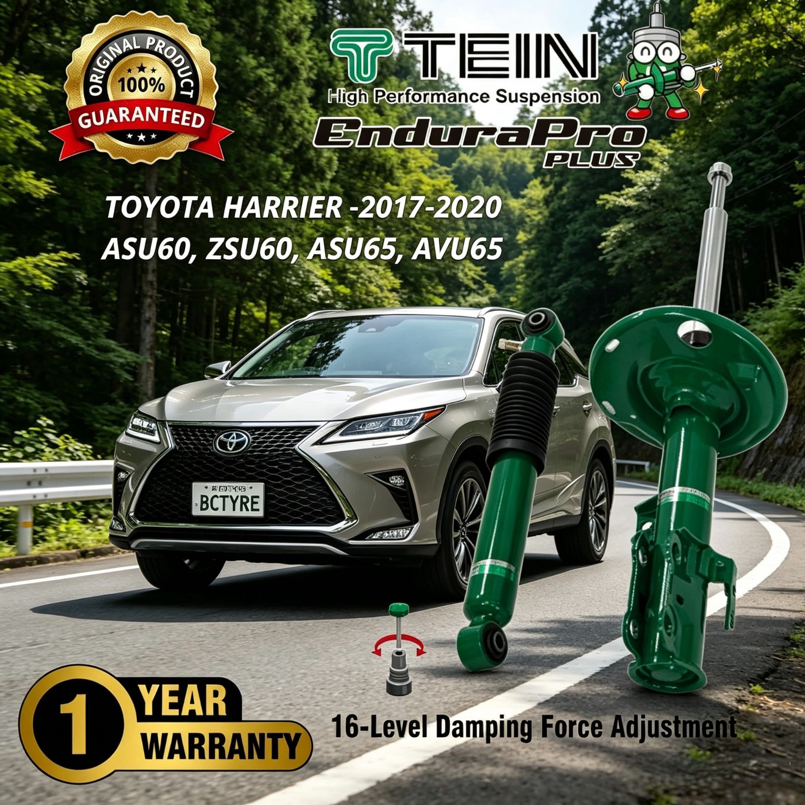 TOYOTA HARRIER -2017-2020 (ASU60R, ZSU60W, ASU65W, AVU65W)