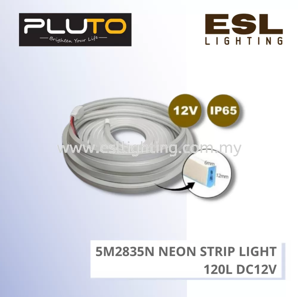 PLUTO 5M2835N Neon Strip Light 120L DC12V - PLT5M2835N IP65