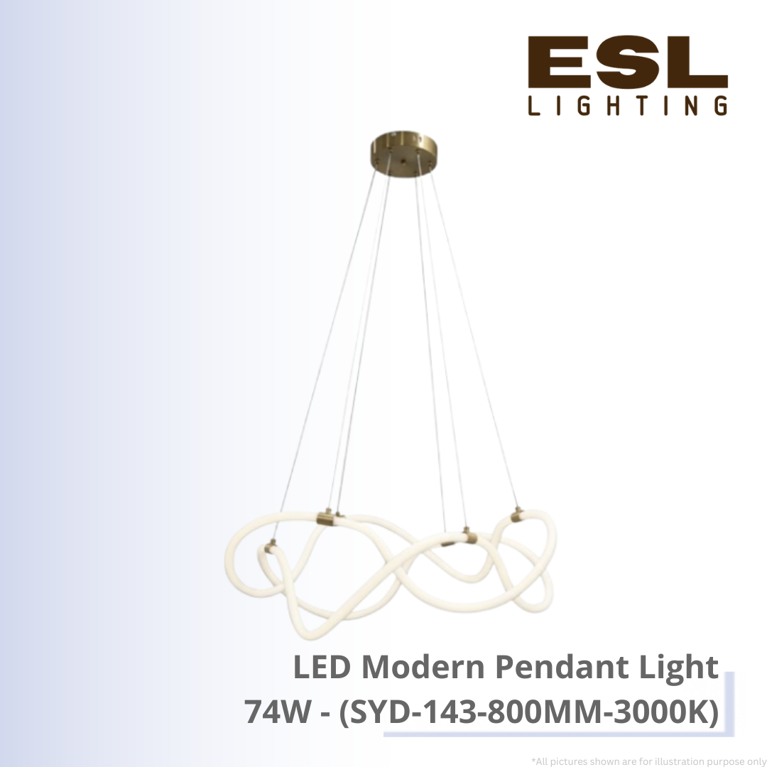 LED Modern Pendant Light 74W - SYD-143-800MM-3000K