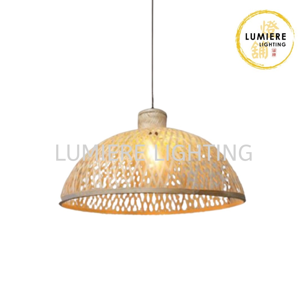 Post Modern Minimalist Muji Bamboo Rattan Pendant Light