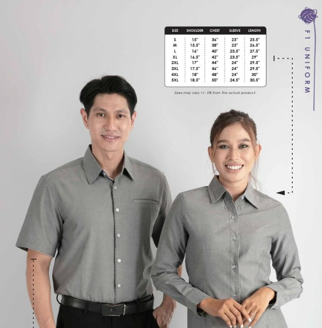 UNISEX CORPORATE UNIFORM Short Sleeve Shirt