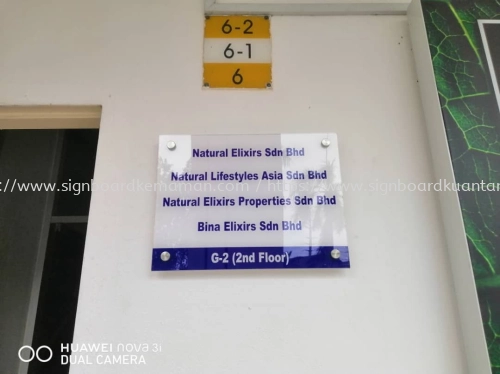 NATURAL ELIXIRS SDN BHD INDOOR ACRYLIC POSTER FRAME ACRYLIC SIGNAGE PANEL AT TELUK KALUNG KEMAMAN TERENGGANU MALAYSIA