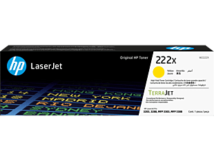 HP 222X High Yield Yellow Original LaserJet Toner Cartridge W2222X