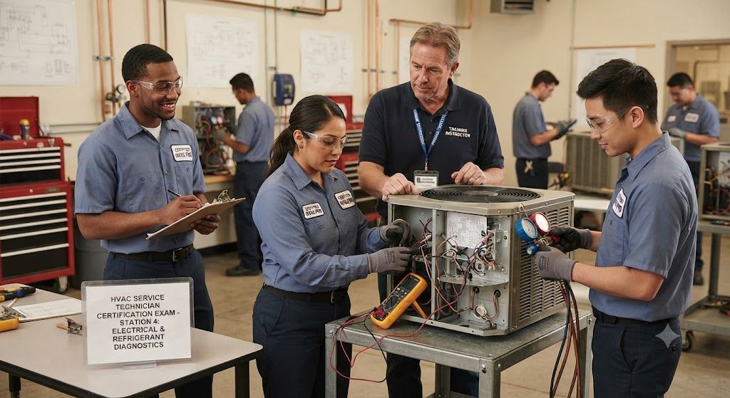 HVAC service technician training certification