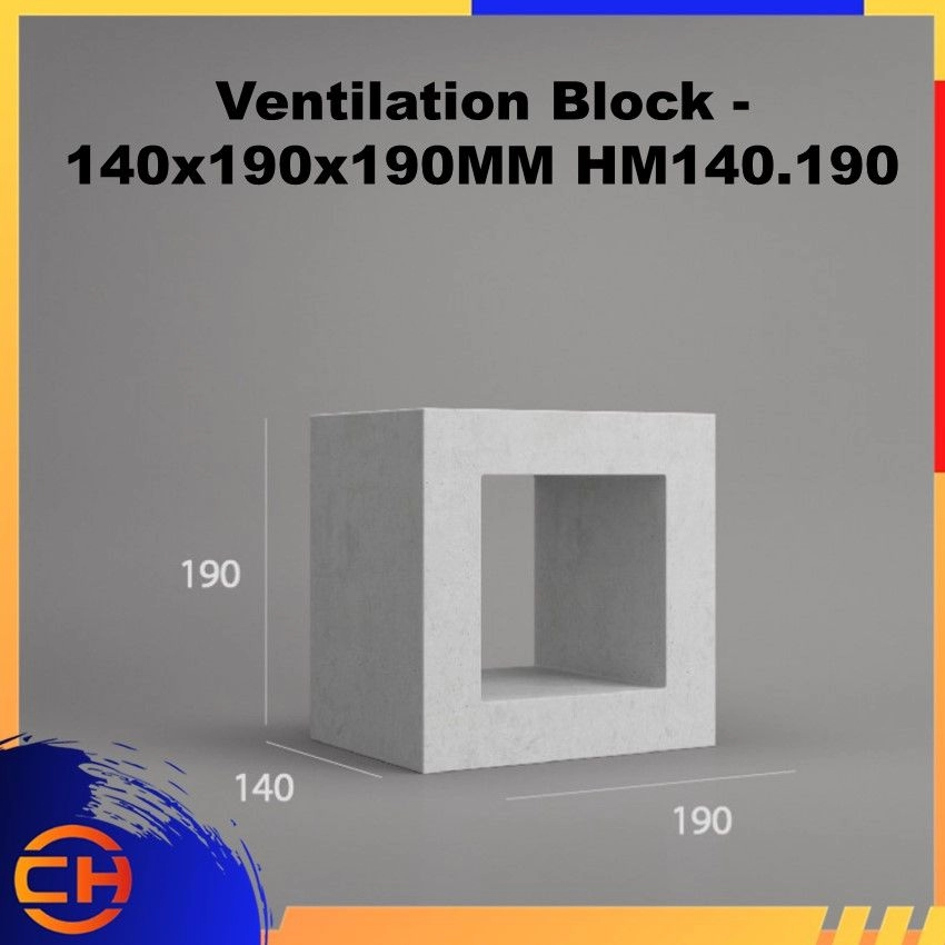 Ventilation Block - 140x190x190MM HM140.190
