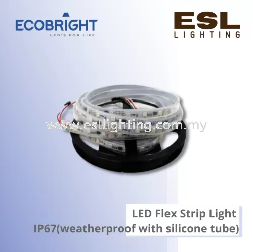 ECOBRIGHT 5 Meters (2811) DC12V Flex Strip Light IP67 (Weatherproof with silicone tube) 12W/Meter - 5M2811-IP67