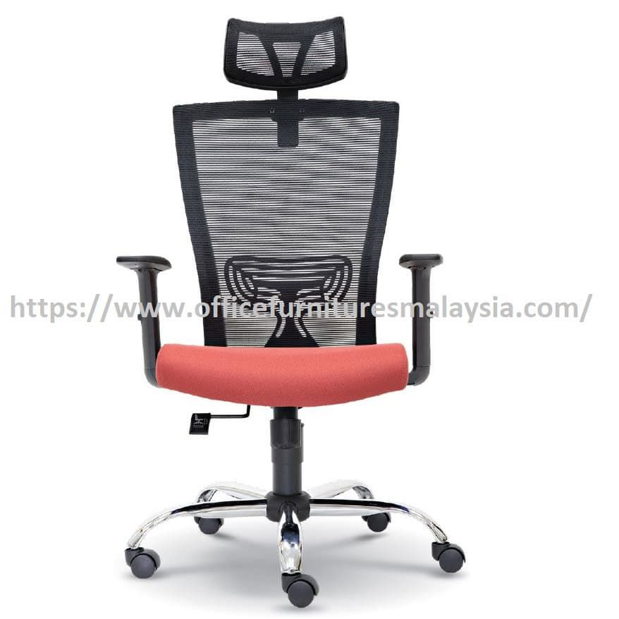 Brilliant Comfort Highback Chrome Mesh Office Chair OFMEV2971H
