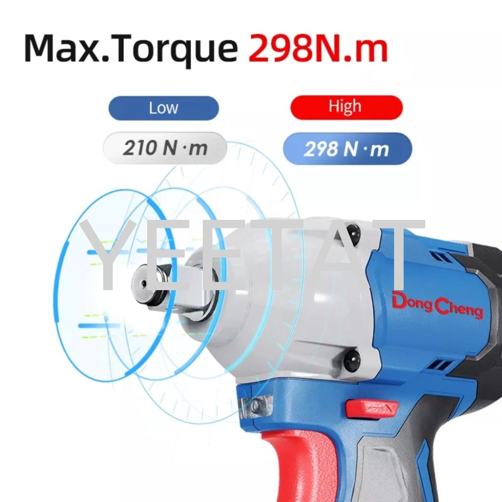 [ DONGCHENG ] DCPB298 Cordless Brushless Impact Wrench 20V