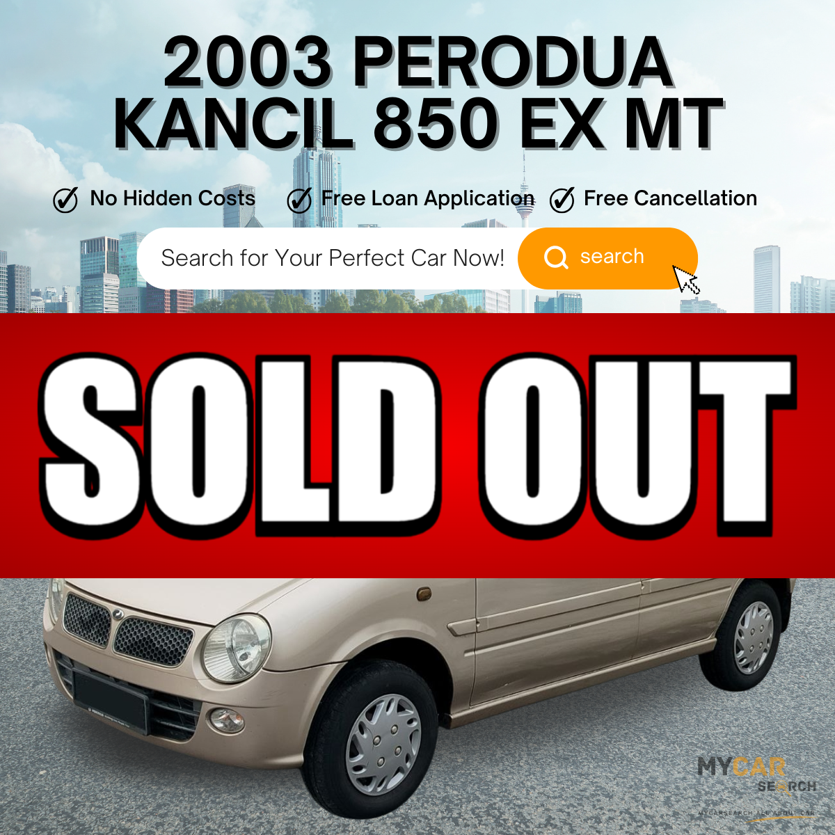 2003 PERODUA KANCIL 850  EX MT