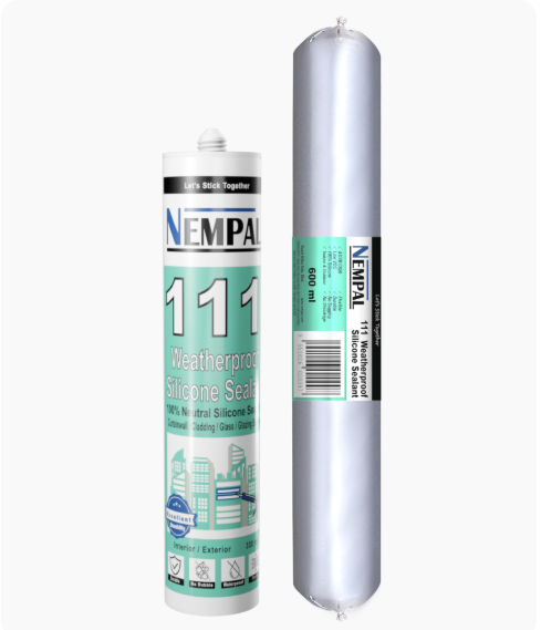 Nempal 111 Weatherproof Silicone Sealant  |  Versatile 100% Neutral Silicone Sealant