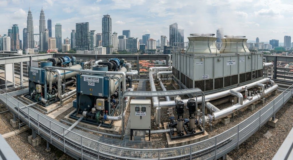 Cooling tower and chiller design spesification