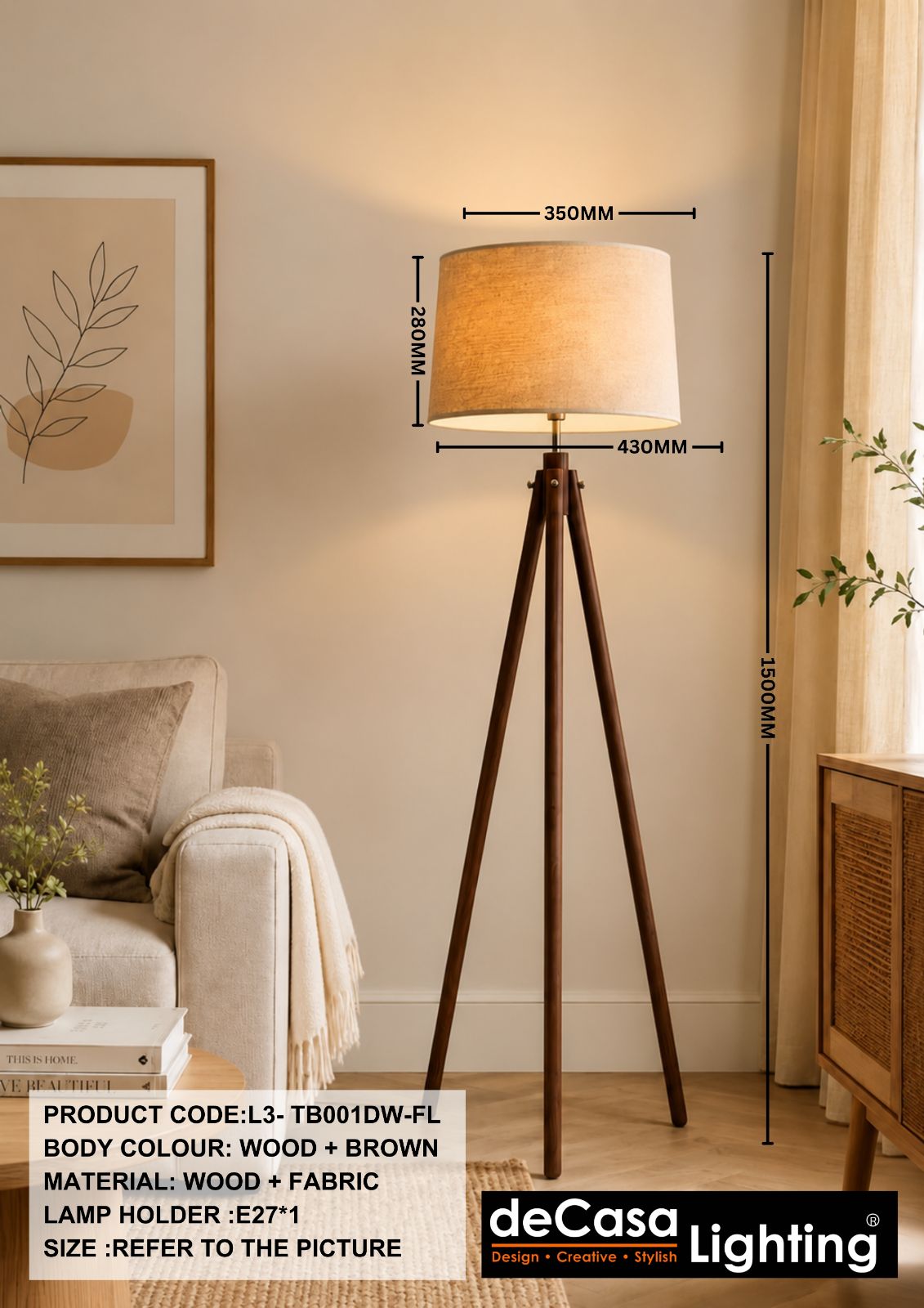 MODERN STAND FLOOR LAMP(L3- TB001DW-FL)