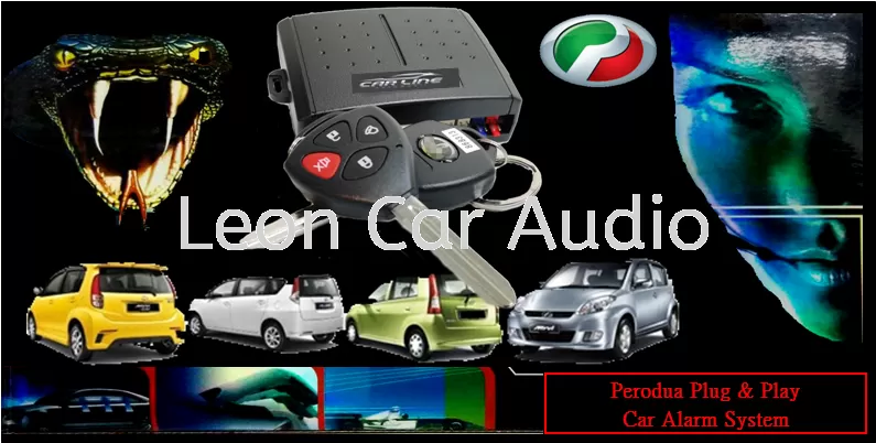 Perodua Key Myvi Viva Alza Plug and Play Full Set Car Alarm System