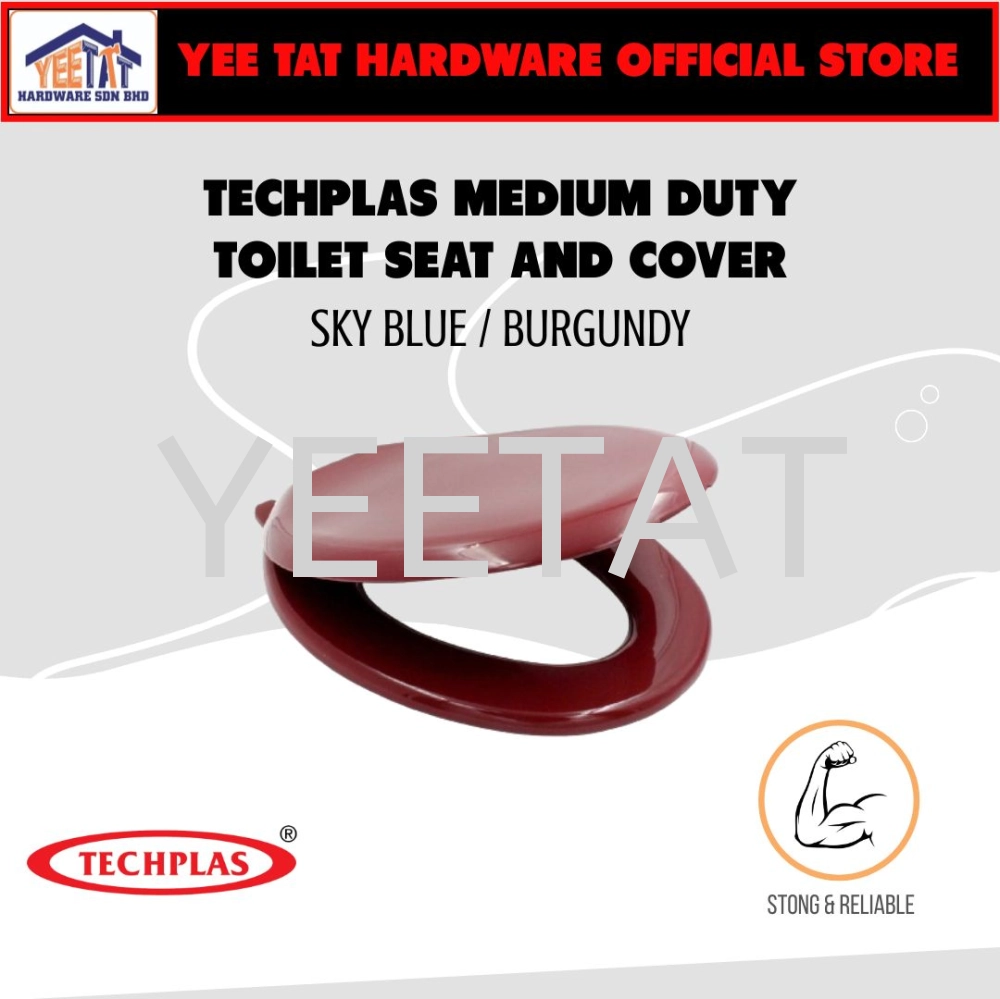 [ TECHPLAS ] TSM-4101A Medium Duty Toilet Seat & Cover