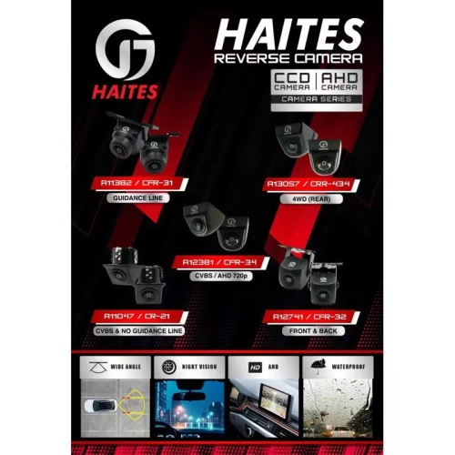 HAITES Car 720P / 1080P CCD / AHD Night Vision Reverse Camera 🆕💯