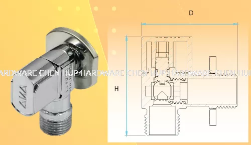 2210 - Chrome Angle Valve (ABS)