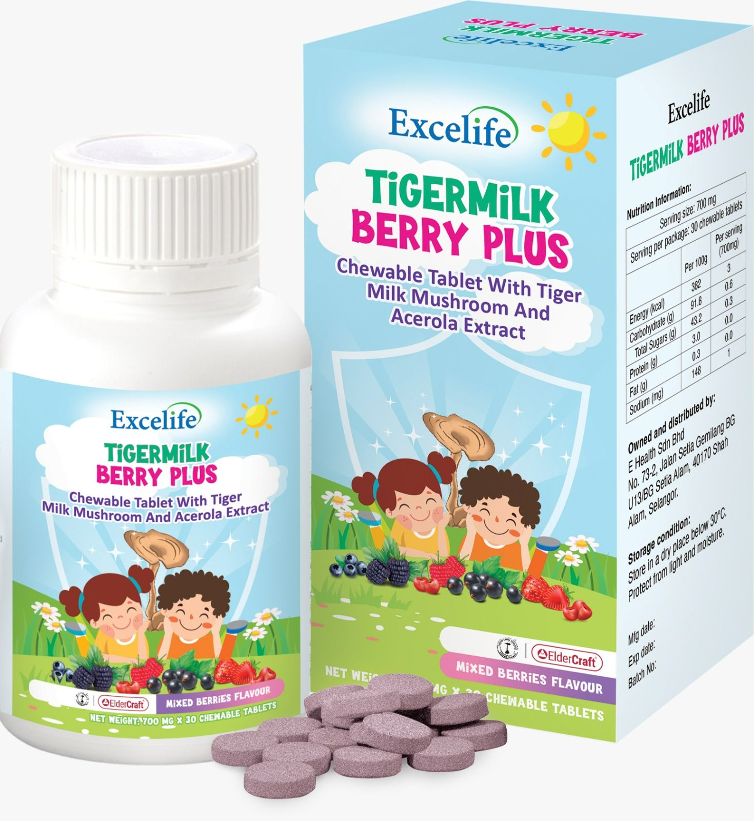 Excelife Tigermilk Berry Plus