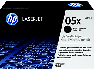 HP 05X High Yield Black Original LaserJet Toner Cartridge CE505X