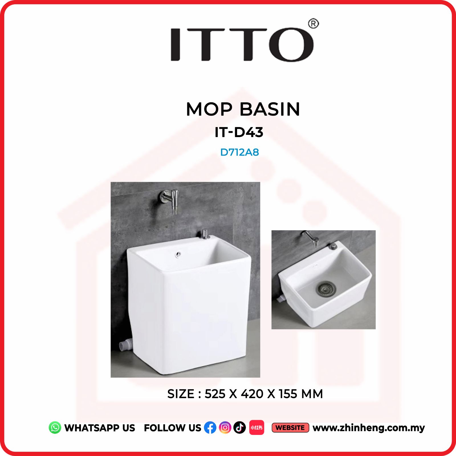 ITTO MOP BASIN IT-D43