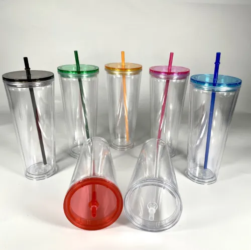 Double-walled Plastic Tumbler Cup