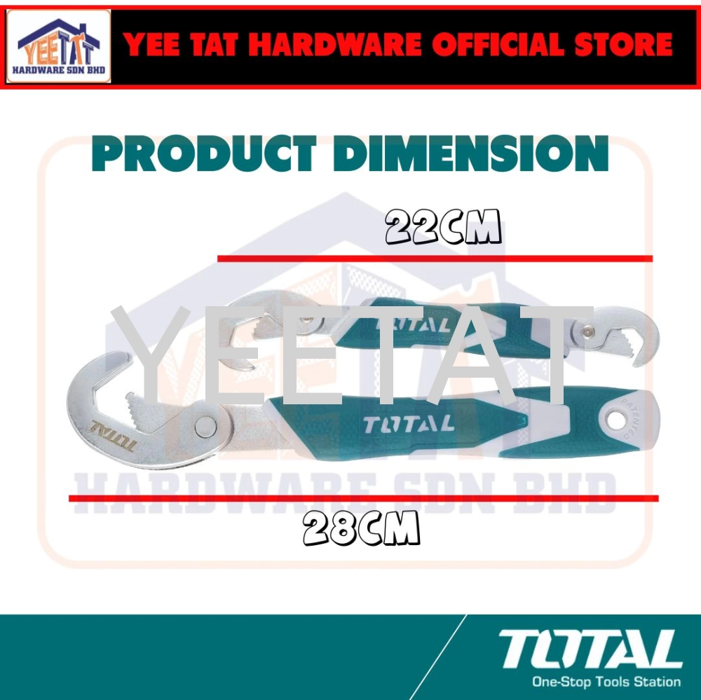 [ TOTAL ] THT10309328 2 Pcs Bent Wrench 9-32MM