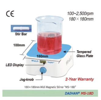 Midi Hi-Quality Digital Magnetic Stirrer MS-18D