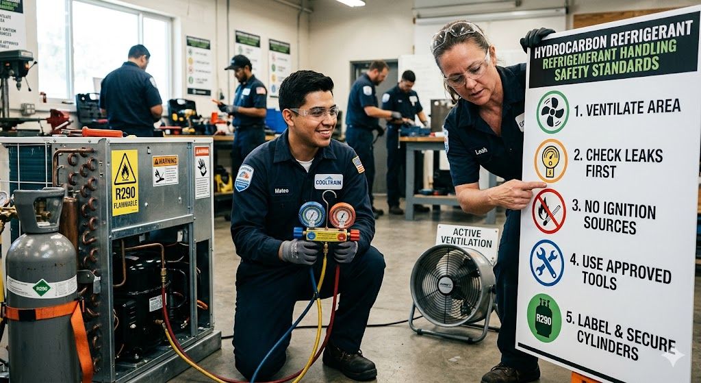 hydrocarbon refrigerant handling safety standards