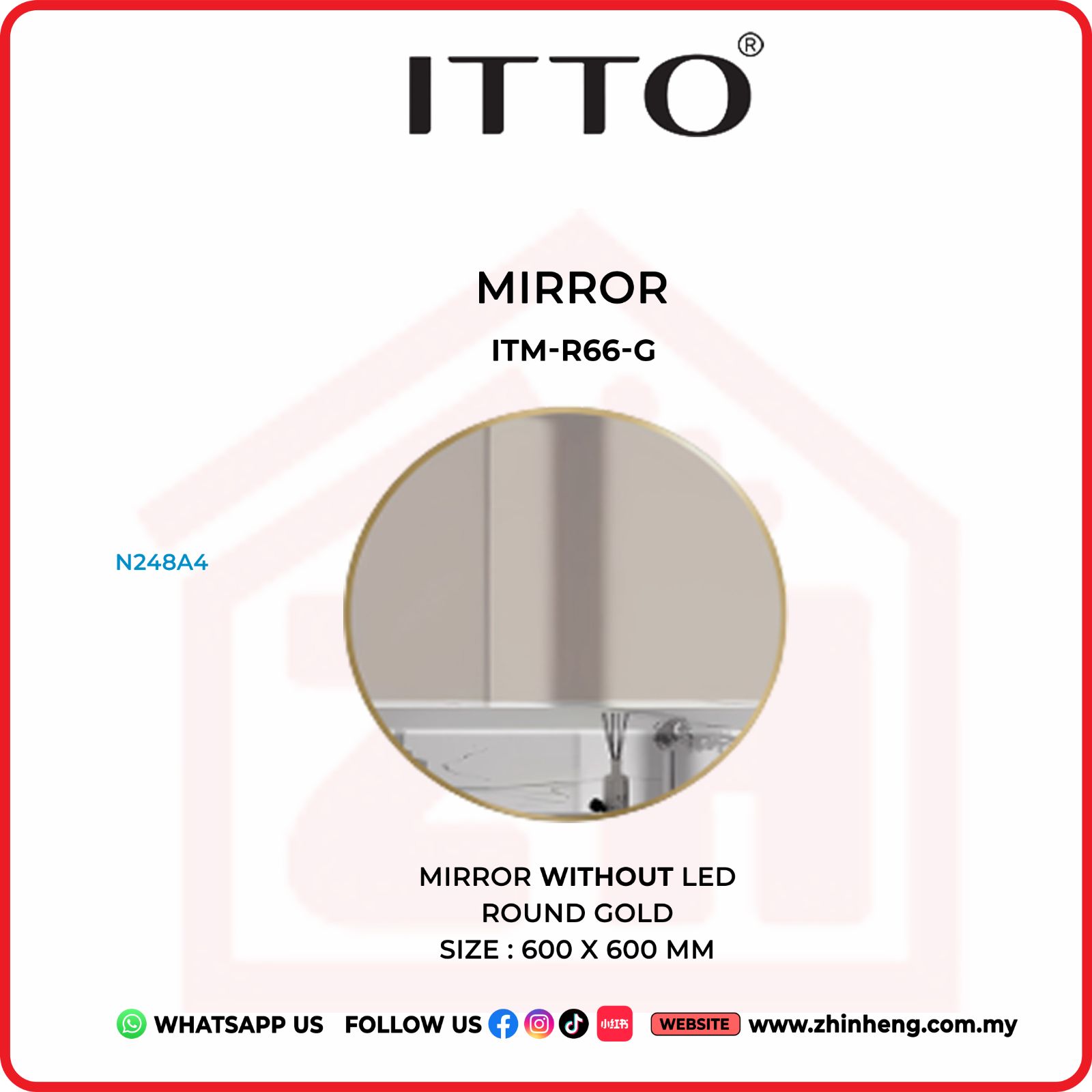 ​​​​​​​ITTO MIRROR WITHOUT LED ITM-R66-G
