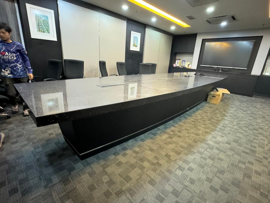 QUARTZ STONE MEETING TABLE | OFFICE AT BUKIT RAJA | PORT KLANG | KAPAR #888