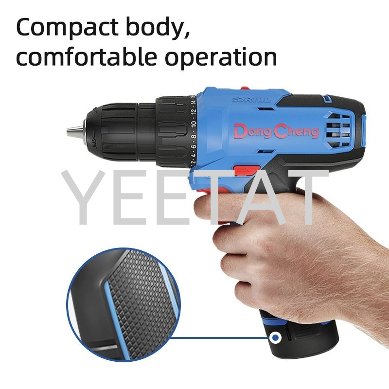 [ DONGCHENG ] DCJZ1202iTD 12V Cordless Impact Driver Drill Combo Kit