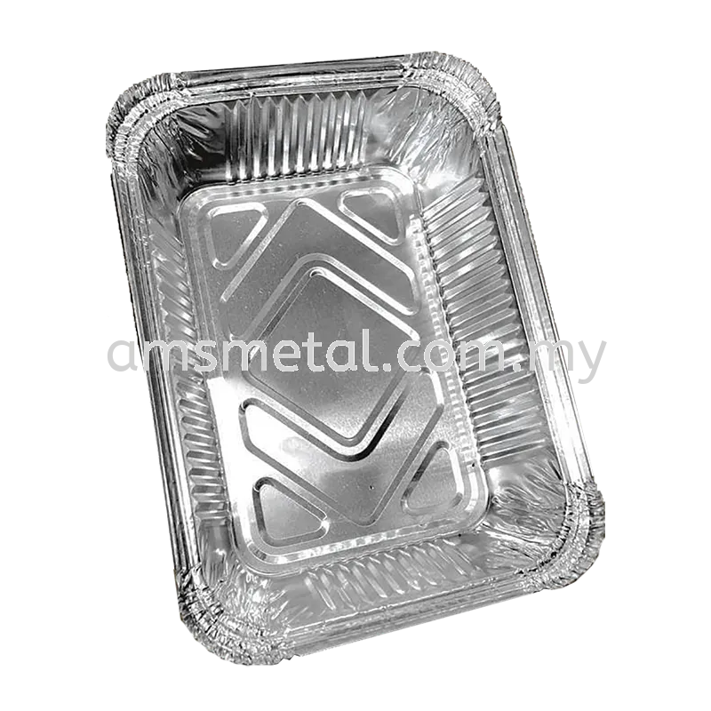 AMS Aluminium Foil Tray With Lid Cover 5 PCS Code 7650 Disposable Cake Container Bekas Aluminium Bakeware