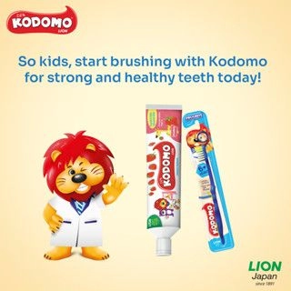 KODOMO TOOTHPASTE TWINPACK 2 X 80G (FOC 1 KODOMO PROGRESS TOOTHBRUSH)