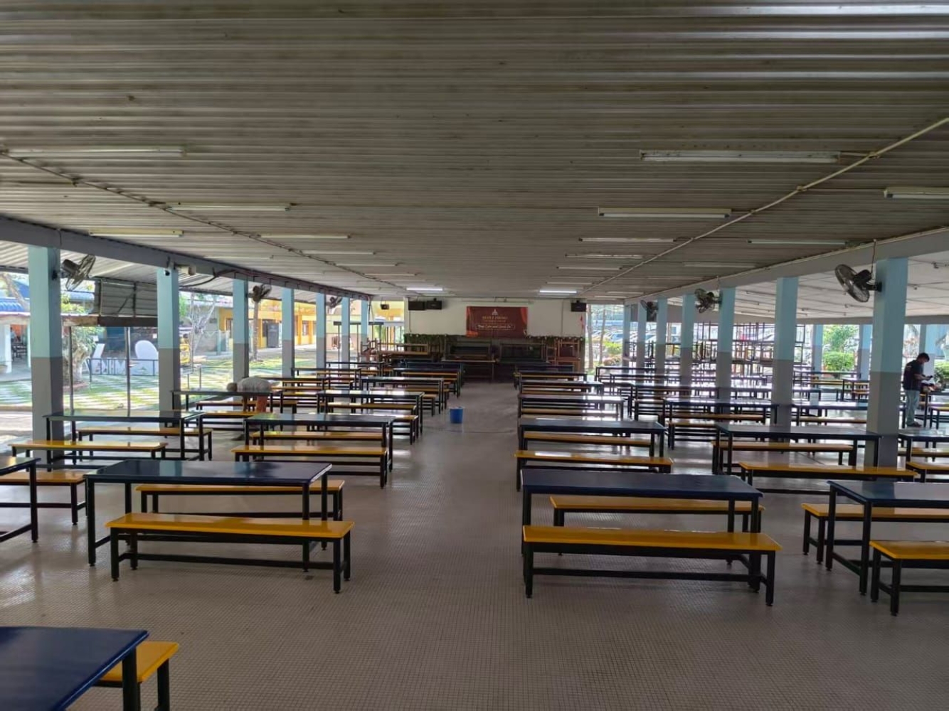 School Canteen Table & Bench Set Malaysia | Fibreglass Cafeteria Table | Pembekal Meja dan Kerusi Kanti Sekolah - Deliver to Kulim, Lunas, Sungai Petani, KL, Puchong, Bertam, Perai, Bayan Baru