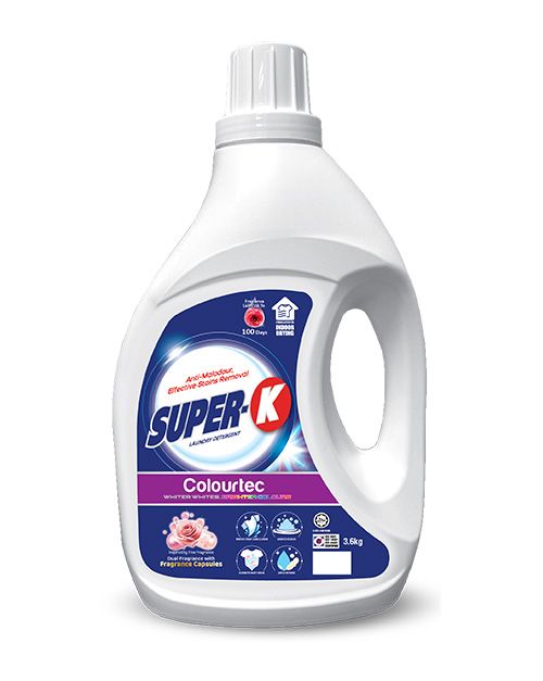 SUPER-K LAUNDRY LIQUID DETERGENT COLOURTEC 3.6KG