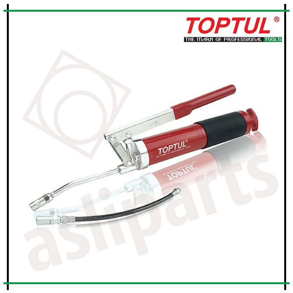 TOPTUL Lever Type Grease Gun Variable Stroke W/6" Rigid Tube & 12" Flexible Hose JGAE0202