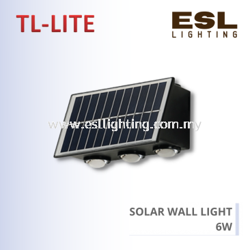 TL-LITE SOLAR LIGHT - LED SOLAR WALL LIGHT - 6W