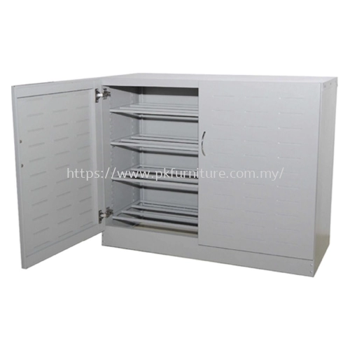 Hostel Furniture - MSR-1-G1 - Swing Door Shoe Rack With Ventilation Holes